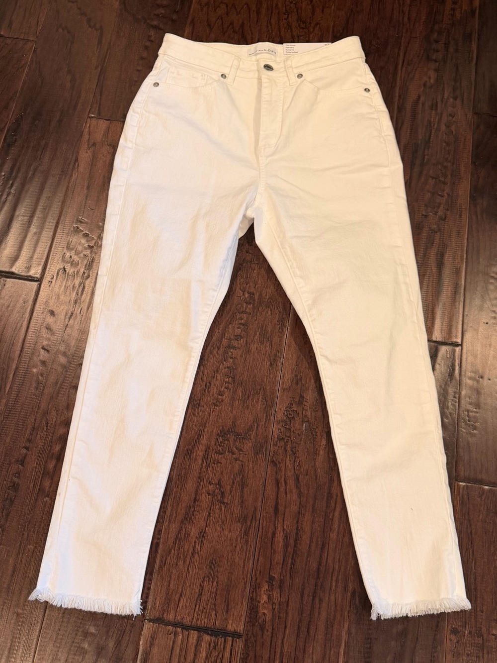 LOFT White The Skinny High-Rise Jeans